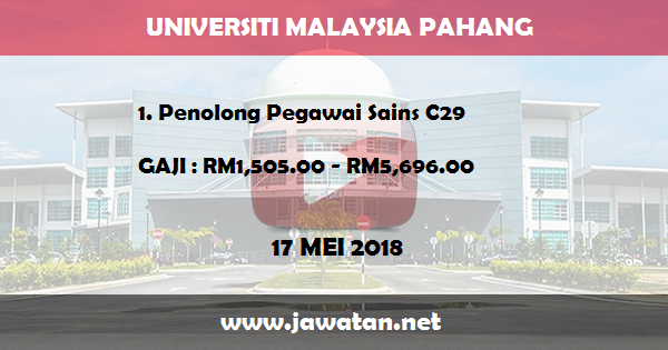 Jawatan Kosong di Universiti Malaysia Pahang (UMP) Jawatan Kosong di Universiti Malaysia Pahang (UMP)