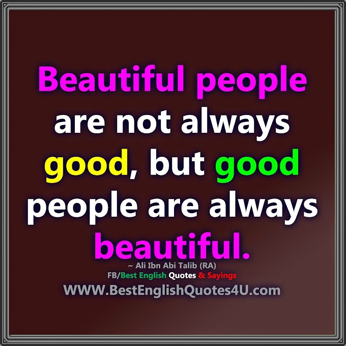 Beautiful people are not always good...