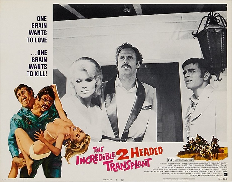 3B Theater: Micro-Brewed Reviews: Hubrisween 2016 :: I is for The  Incredible 2-Headed Transplant (1971)
