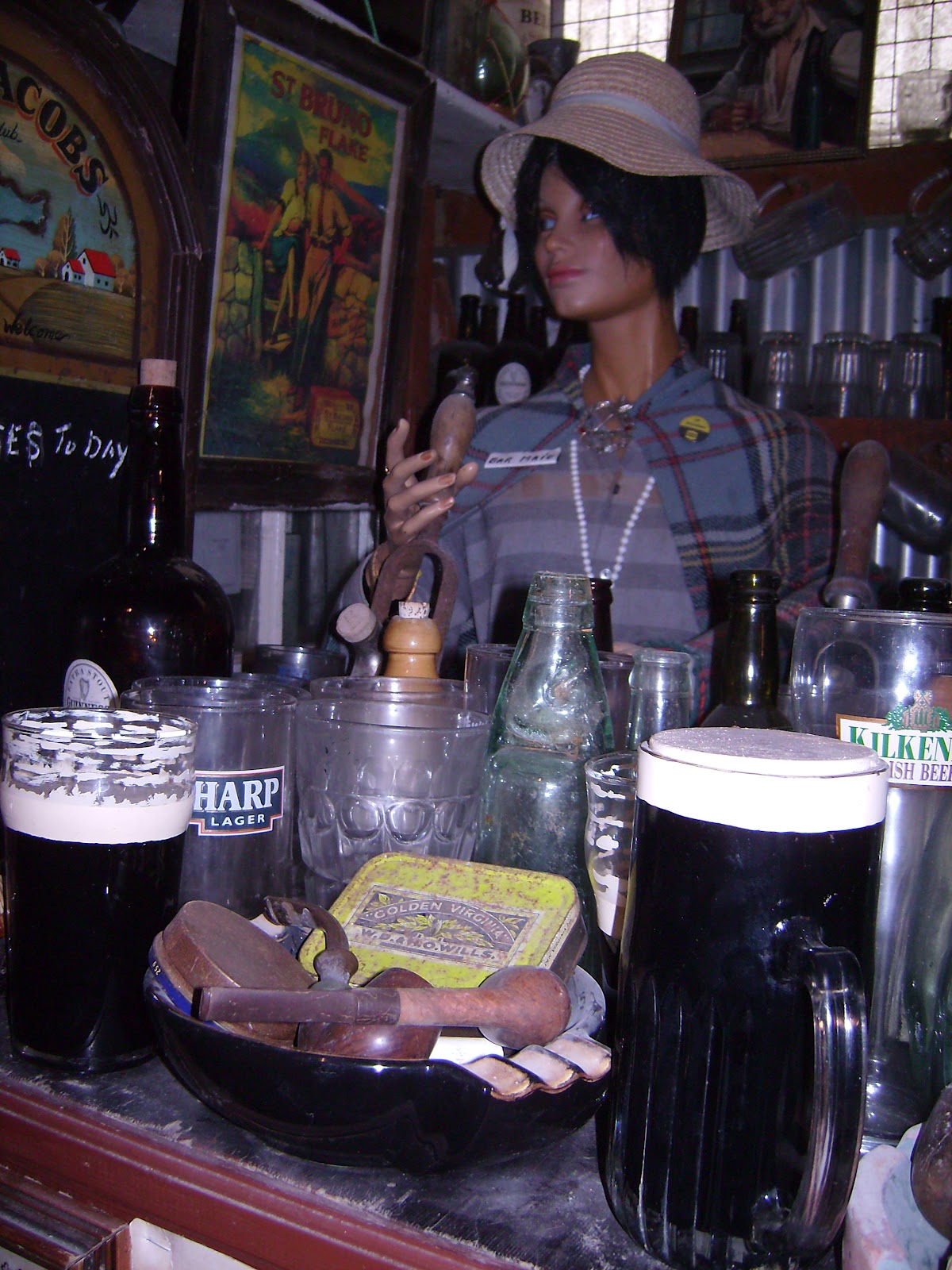 Nore View Folk Museum Co.Kilkenny, Ireland The barmaid of the Pub in the museum