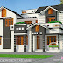 2395 sq-ft 4 bedroom modern sloping roof house