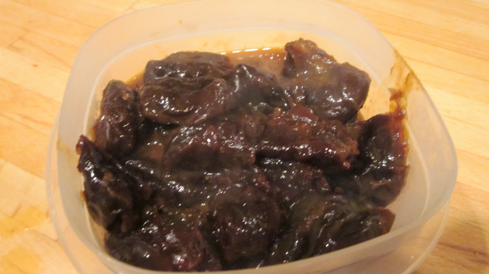 What's for dinner orange stewed prunes