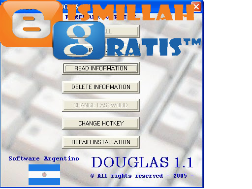 Keylogger DOUGLAS V.1.1 Full Version http://bismillah-gratis.blogspot.com/2014/11/BG-keylogger-douglas-v11-full-version.html