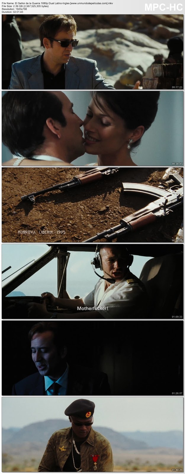 Capturas de la película.