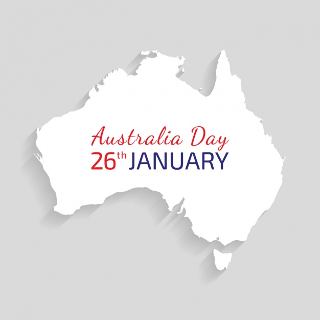 Australia's day background design Free Vector