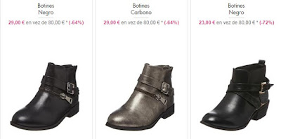 Preciosos botines, nos encantan los negros por sólo 23 euros Botines 23