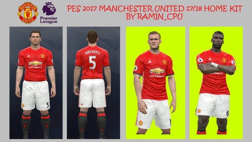 Kit manchester united pes 2017 Clearance