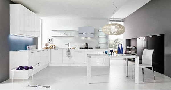 Simple Kitchen Design White Shiny ~ Home Inspirations