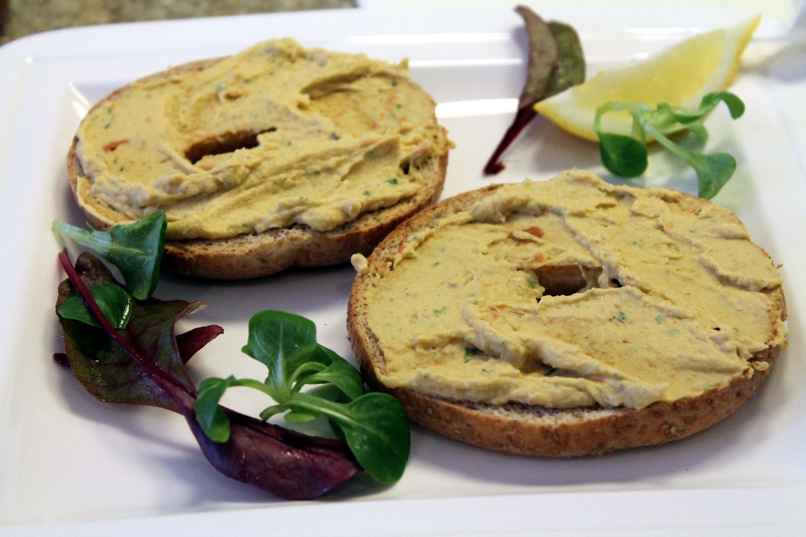 Serena's Medium Rare Open Baked Aubergine & Goats Cheese Sandwich