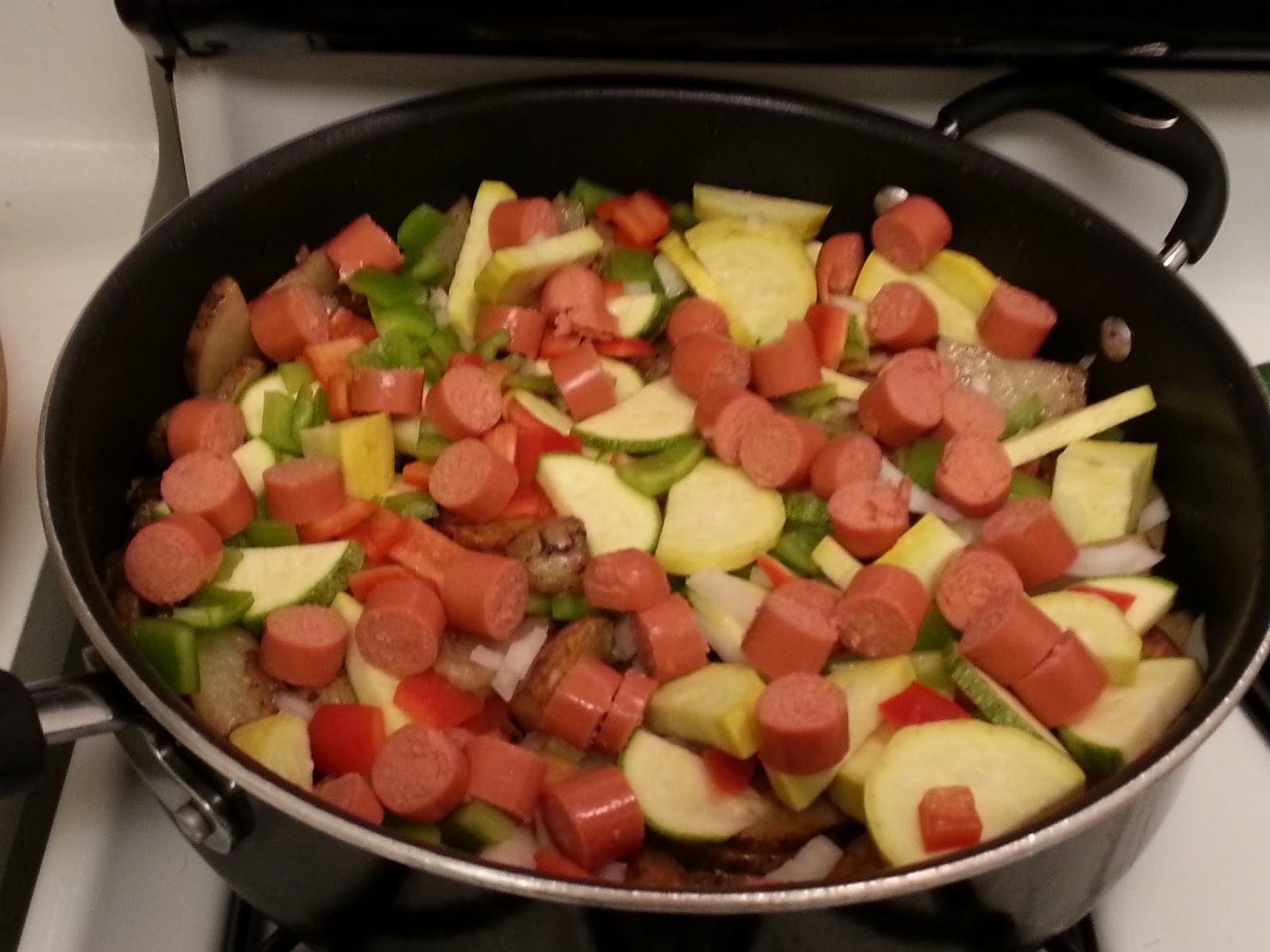 Cooking with Valerie Hot Dog and Potato Hash
