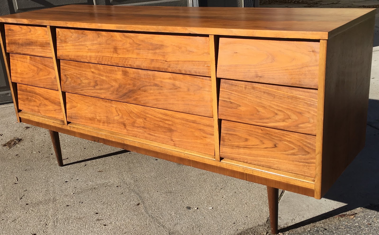 Circa Modern 9 Drawer Mid Century Dresser By Dixie Sold