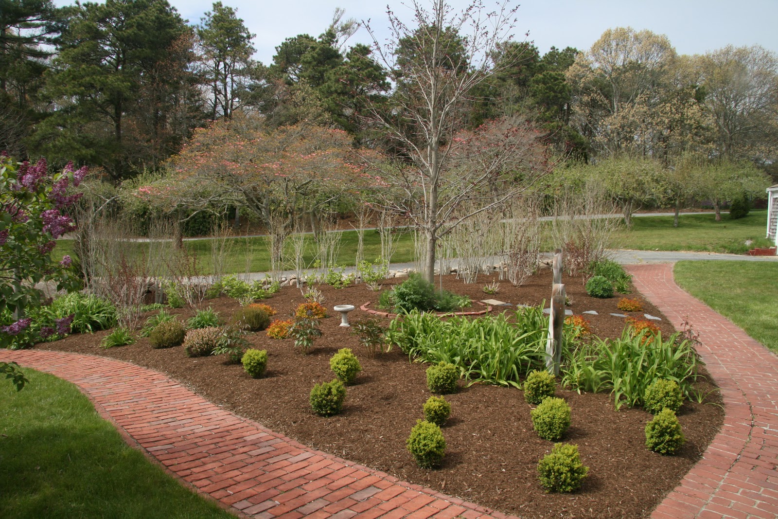 An Old Farm Leveling An Old Brick Walkway