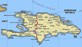 mapa de Haití
