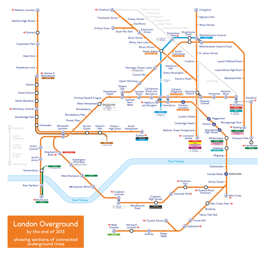 Overground London Map