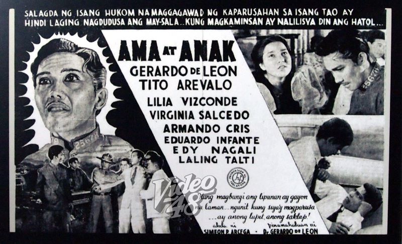 Video 48 More On Pre War Tagalog Movies Gerardo De Leon And Tito Arevalo In Ama At Anak 1939