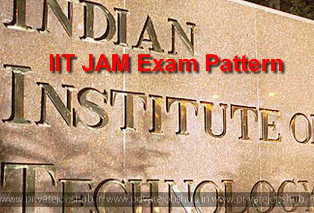 IIT JAM Exam Pattern IIT JAM Exam Pattern