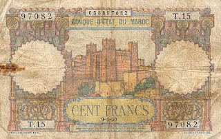 نقود ورقية مغربية صادرة بين 1950 و 1959