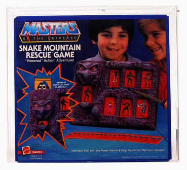 MATTEL MASTERS OF THE UNIVERSE GAME - SNAKE MOUNTAIN RESCUE GAME	1985	85NM+