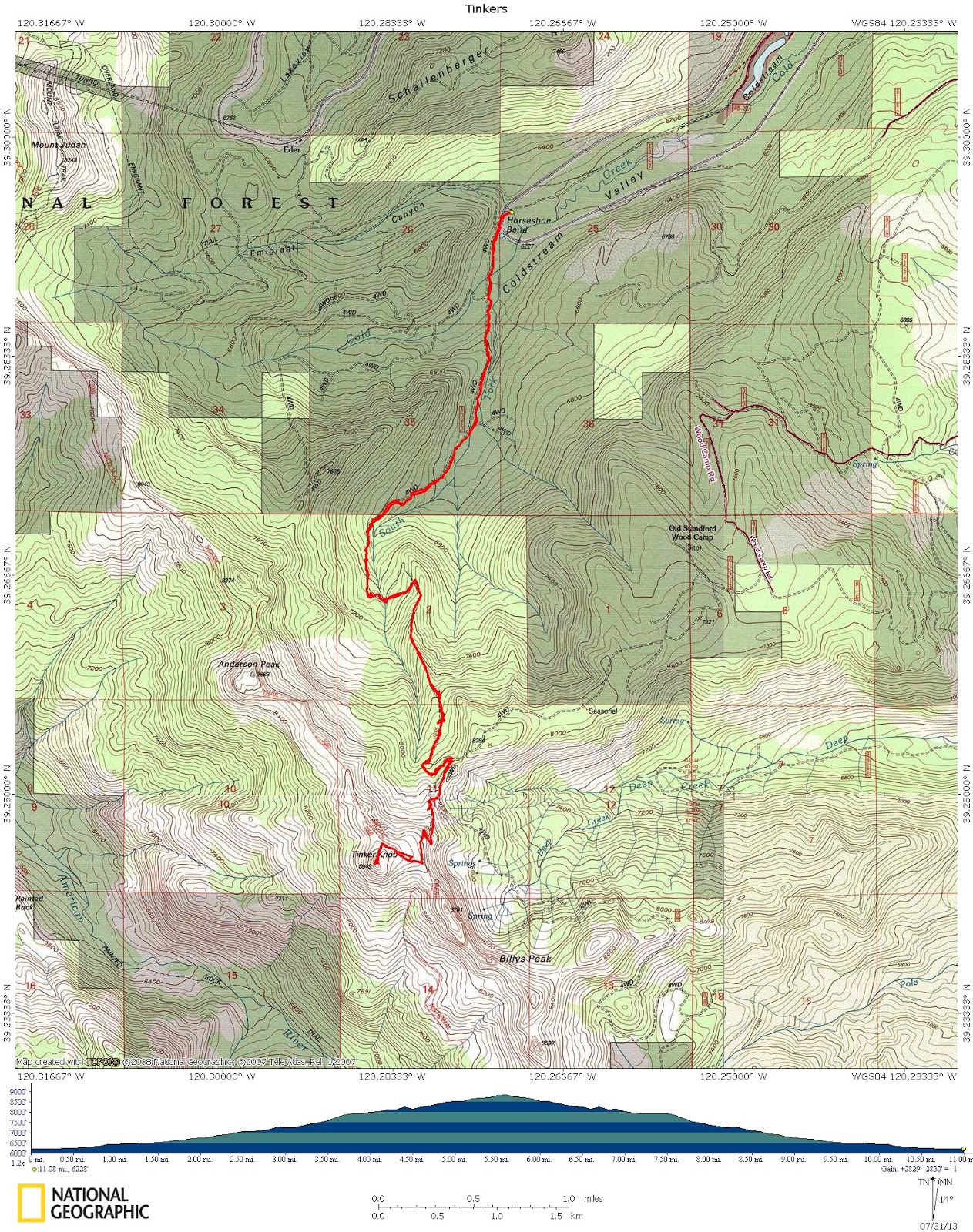 Wednesday Ramblings Tinker's Knob by Coldstream Canyon