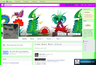 Change Your Facebook Background Colour