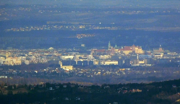 Kraków z Wawelem.