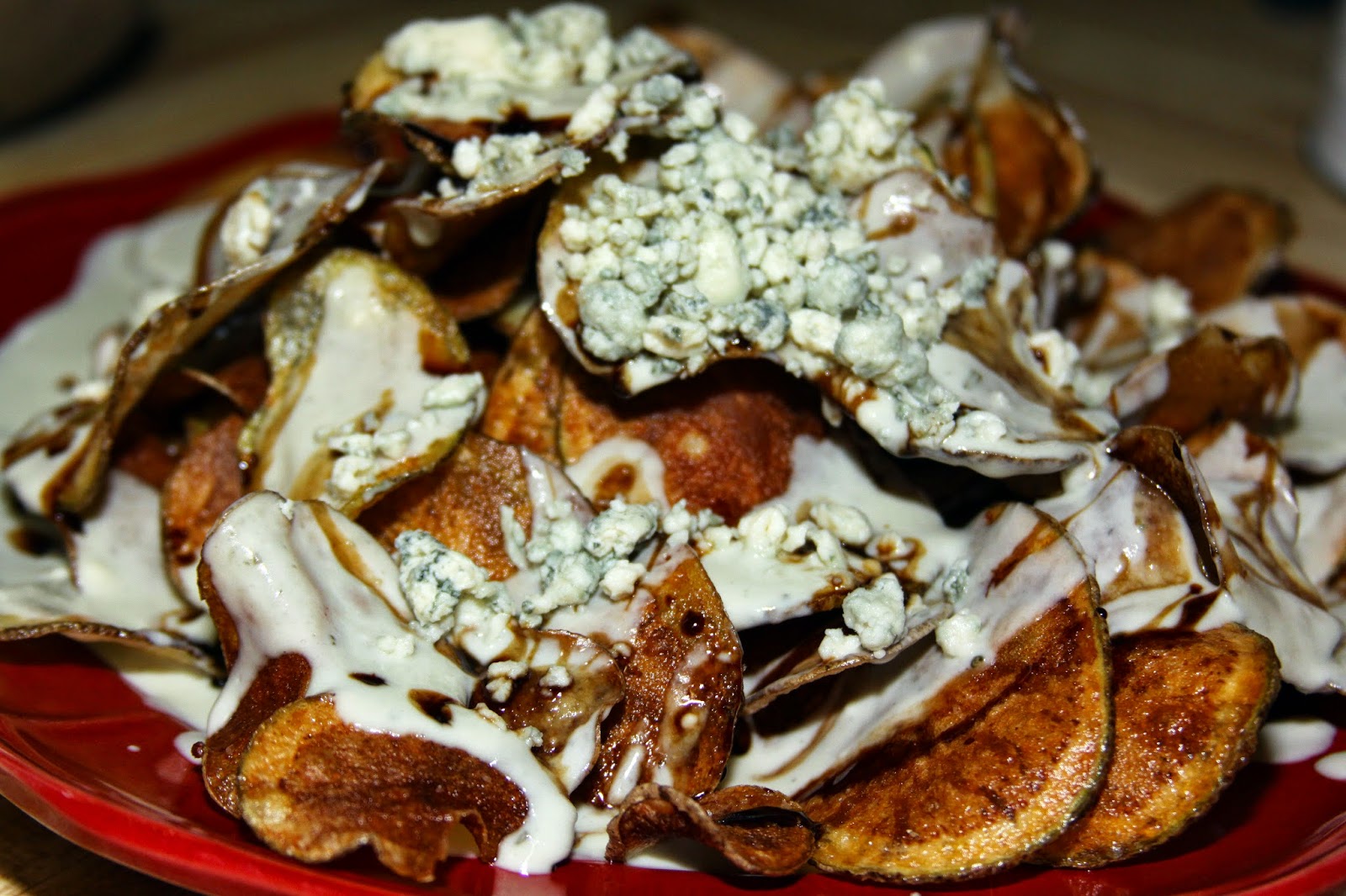 For the Love of Food Homemade Rosemary Blue Cheese Potato Chips