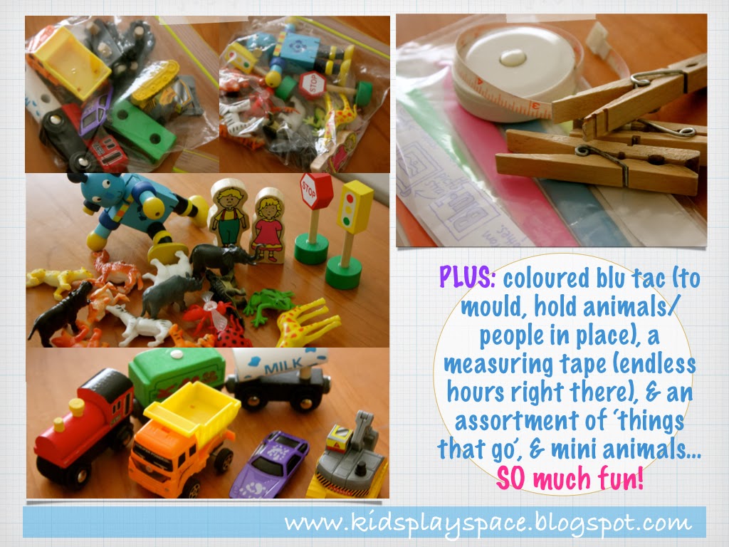 Toddler travel activity kit