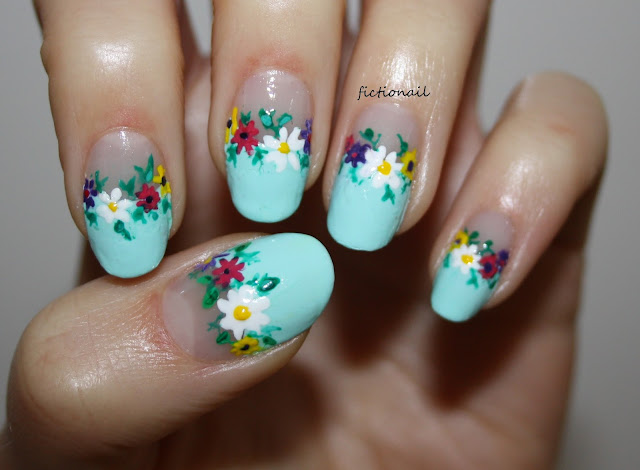 Floral Negative Space Nails