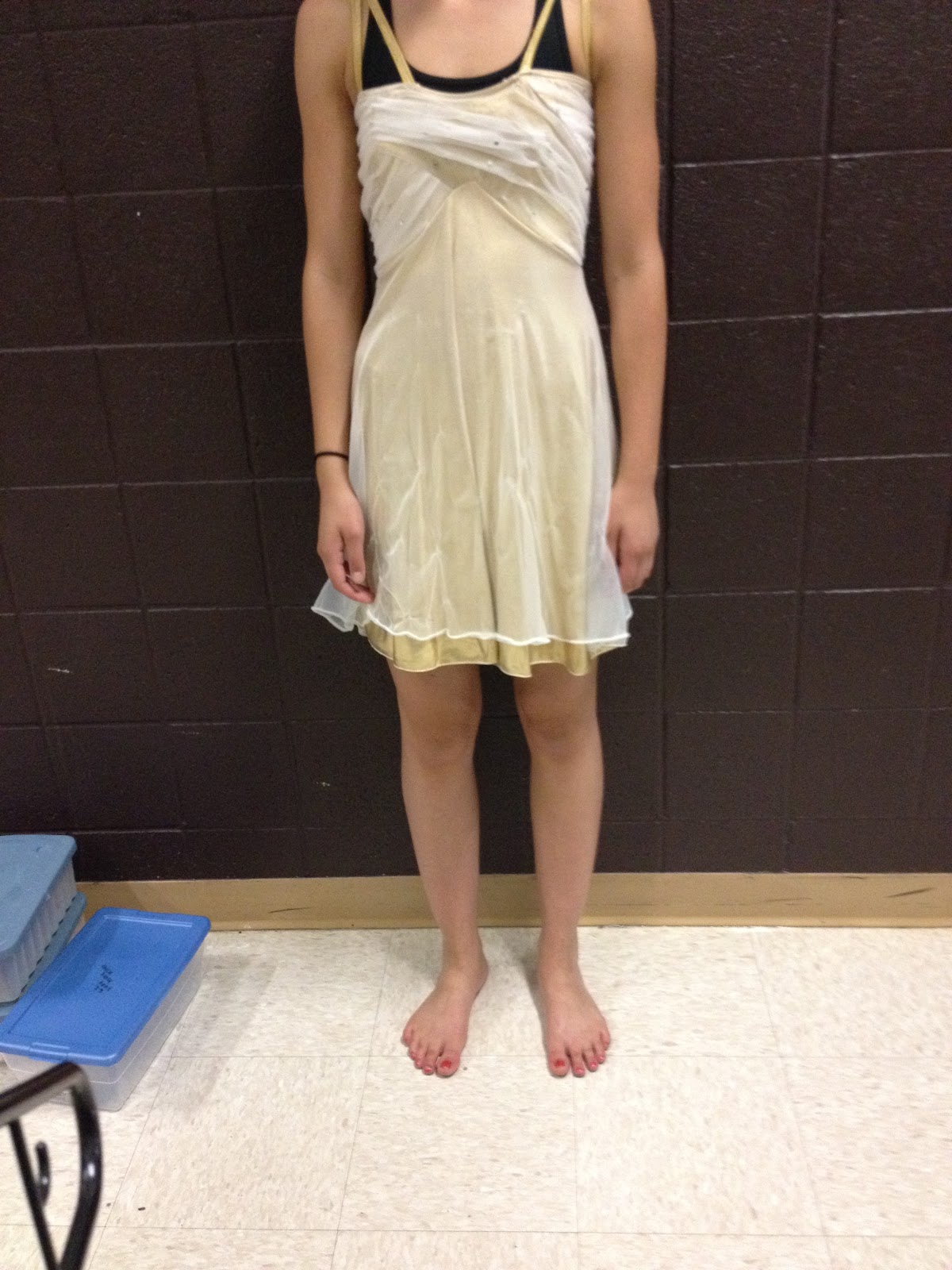 Dance Costumes For Sale White/Gold Lyrical Dress