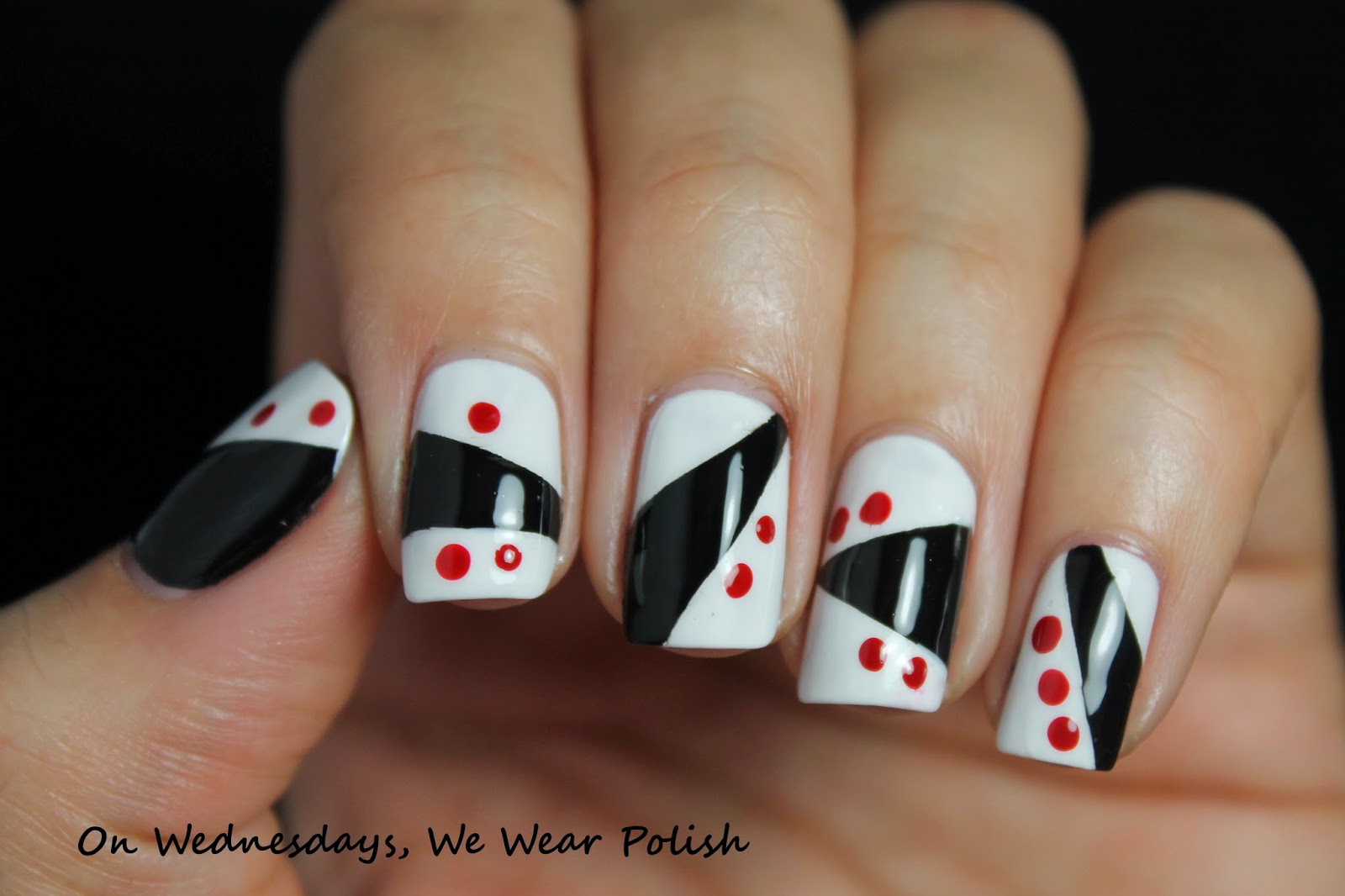 5. Geometric Nail Design for Grow Out - wide 3