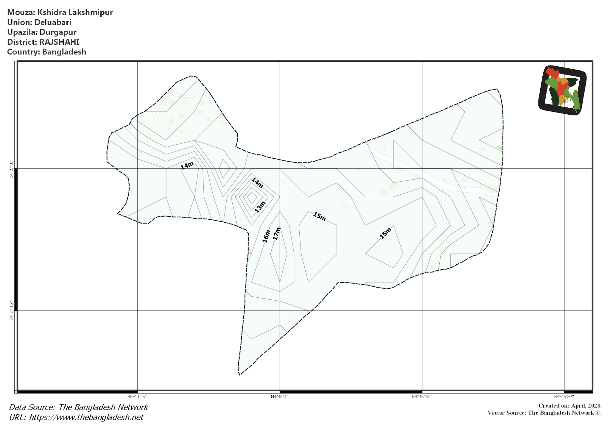 Map of Kshidra Lakshmipur Mouza of Durgapur Upazila, RAJSHAHI Map of Kshidra Lakshmipur Mouza of Durgapur Upazila, RAJSHAHI, Bangladesh.
