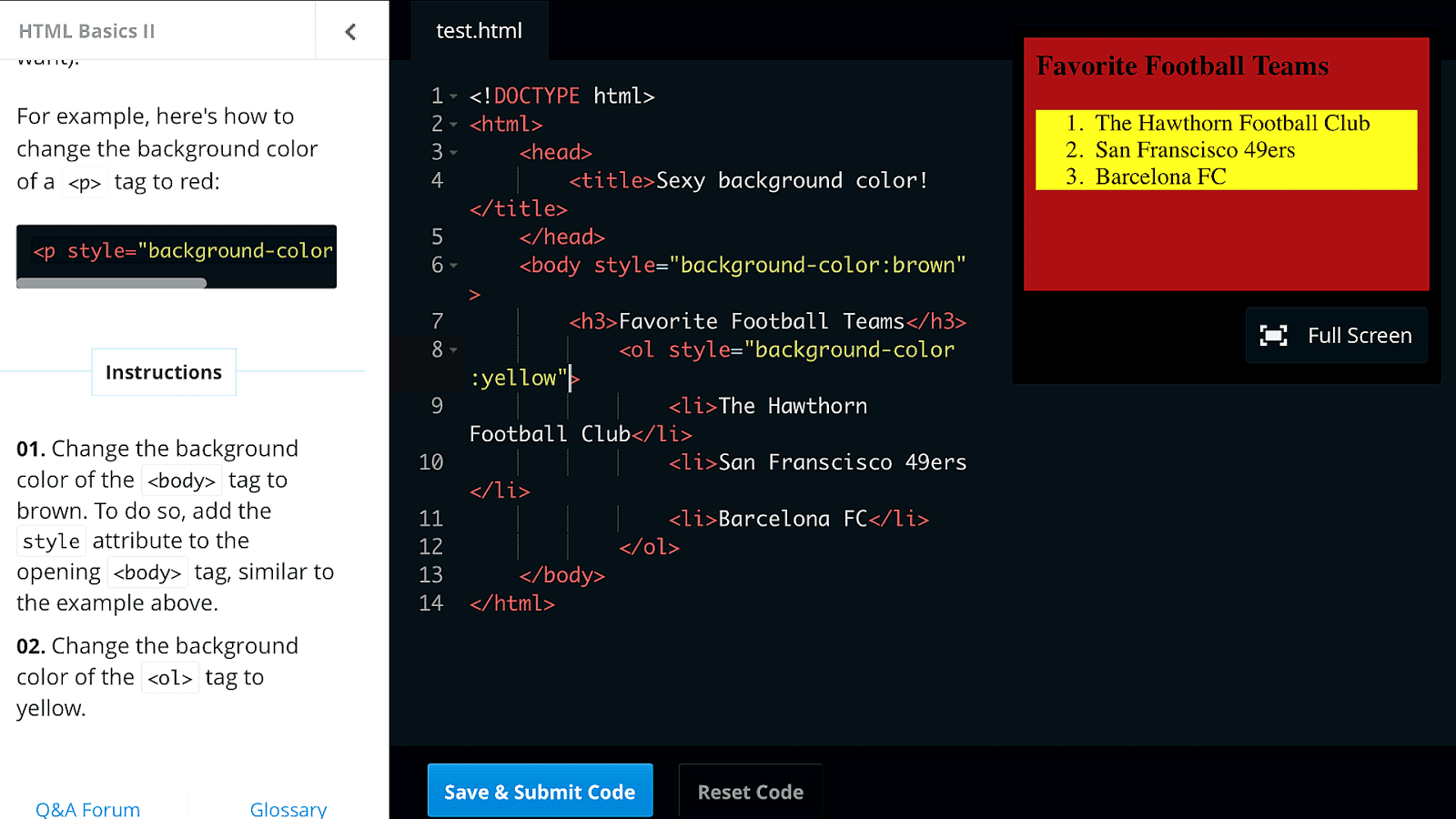 Background Color Css Code - Ground Choices