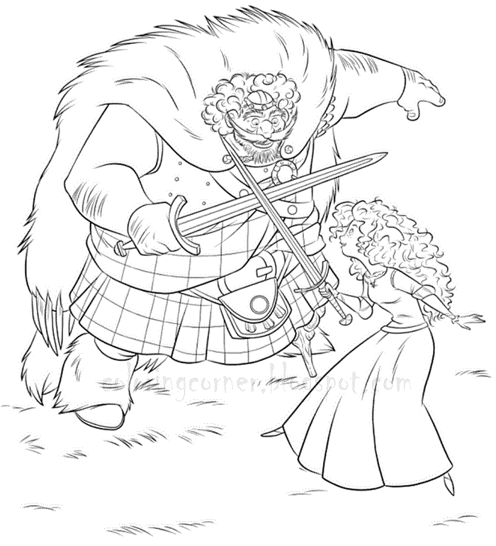 Brave Coloring Pages