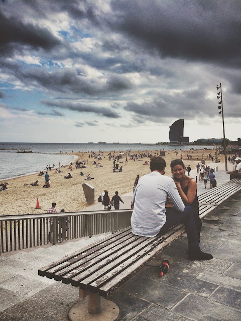 Barceloneta plajı