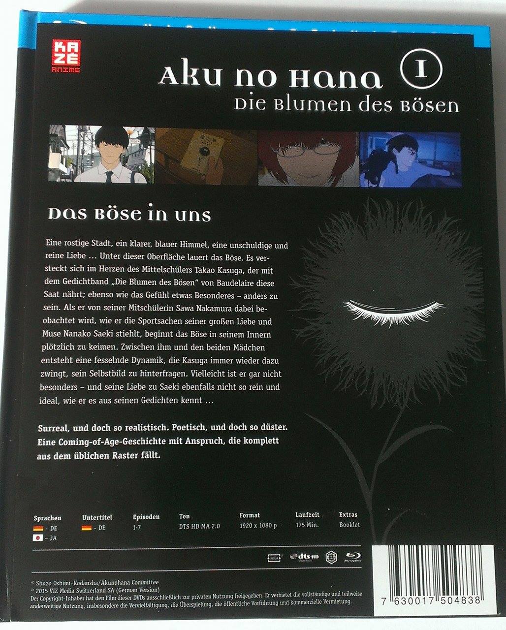 Die Blumen des Boesen 1: Aku no Hana : Oshimi  