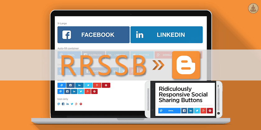 Ridiculously Responsive Social Sharing Buttons For Blogger