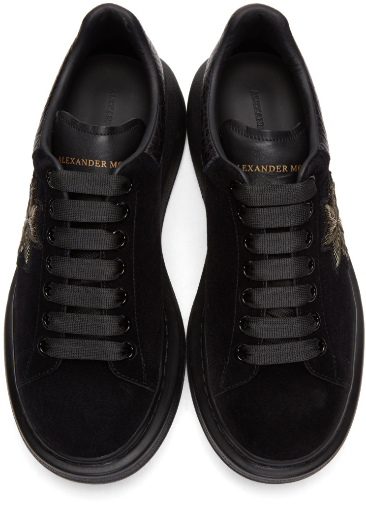 black velvet alexander mcqueen sneakers