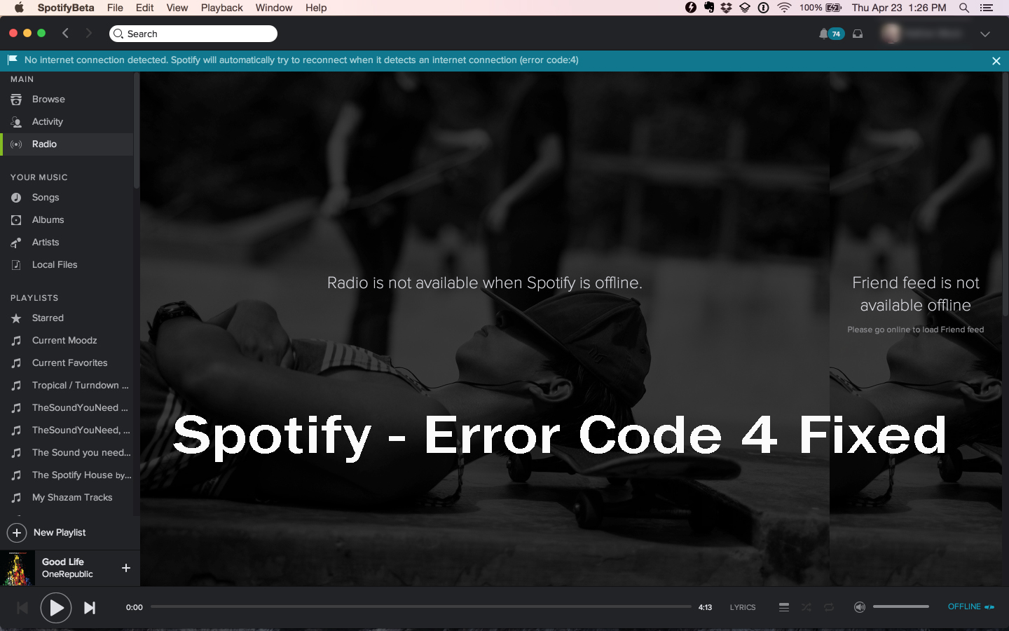 Spotify Error Code 4 Make It Solved With 3 Easy Ways