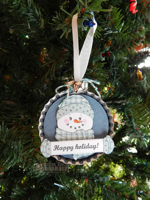 Chick-n-Scrap: Happy Holiday Ornament....{PKS Challenges}
