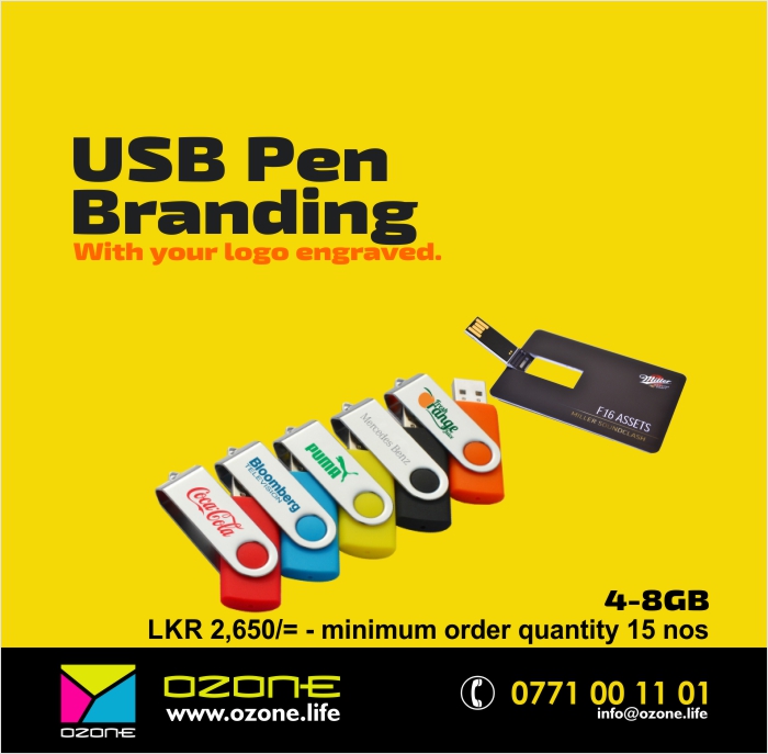 USB Pens with your logo.