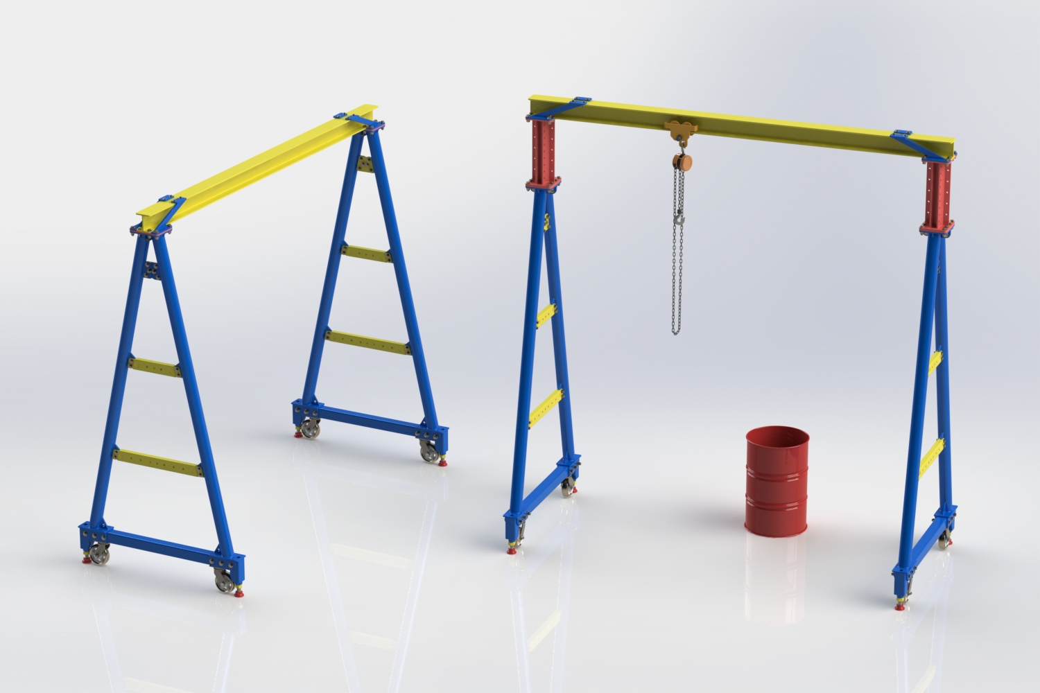 5011. hoist gantry crane download free 3d cad models