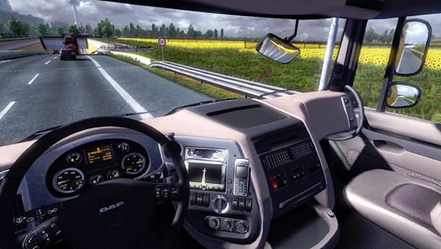 تحميل لعبه 1 euro truck simulator كامله ومضغوطه من ميديا فاير يورو تراك سيميولايتر (بالإنجليزية: Euro Truck Simulator) (تعرف أيضاً بإسم بيغ ريغ يورب (بالإنجليزية: Big Rig Europe) في أمريكا الشمالية) هي لعبة فيديو شاحنات تم إنتاجها في سنة 2008، وقد تم تطويرها من قبل شركة إس سي إس سوفتوير التشيكية لنظام مايكروسوفت ويندوز، يستطيع اللاعب في هذه اللعبة التجول في أوروبا والعمل بشاحنته. حققت هذه اللعبة نجاح كبير في أوروبا حيث تم بيع أكثر من 300 ألف نسخة منها، وقد تم إطلاق لعبة يورو ترك سيميولايتر 2 في سنة 2013. يستطيع اللاعب التجول بين مدن النمسا وبلجيكا وجمهورية التشيك وفرنسا وألمانيا وإيطاليا وهولندا وبولندا والبرتغال وإسبانيا وسويسرا والمملكة المتحدة، يستطيع اللاعب البدأ من أي دولة يريدها إلا أنه لا تظهر إلا 3 مدن من كل دولة، أما إذا إختار بلدان أكثر لتظهر في اللعبة فستظهر اللعبة في إيطاليا أو سويسرا. يستطيع اللاعب شراء الشاحنة ألتي يريدها ويكون سعرها في اللعبة ب100 ألف يورو. بعدها يستطيع اللاعب القيام بالمهمات حيث تأتيه عروض من عدة شركات ليختار أحدها ويتم إعطاء المال له نتيجة القيام بمهماته، الشاحنة أيضاً عليه أن ينفق المال عليها ويستطيع فيما بعد أيضاً تبديل شاحنته وشراء شاحنة أفضل وأيضاً يستطيع تحسينها مما سيجعله قادراً على فتح بلدان جديدة.