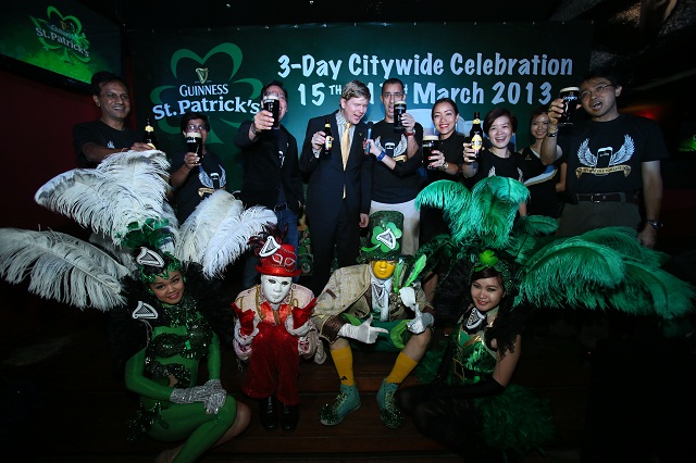 official launch of Guinness St Patrick’s celebration at Havana, Changkat Bukit Bintang. 