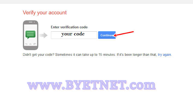 Number verifacation gmail-account-creation