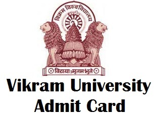 Vikram University Ujjain Admit Card 2018