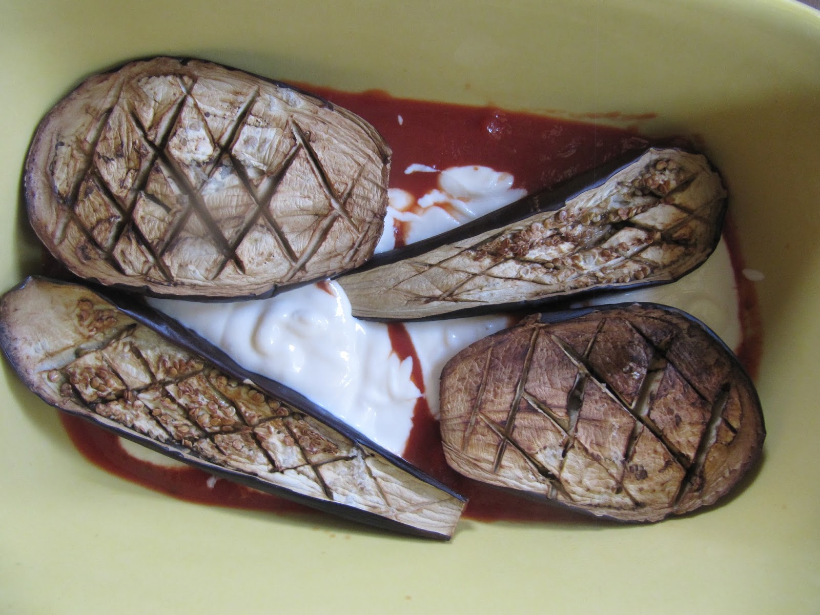 La cuisine d'ici et d'ISCA Gratin d'aubergine à la ricotta