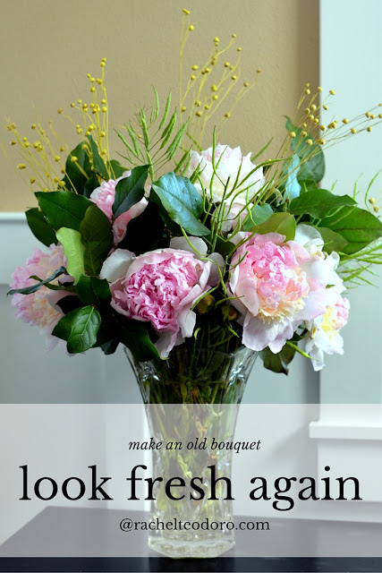 make an old bouquet look fresh again in minutes