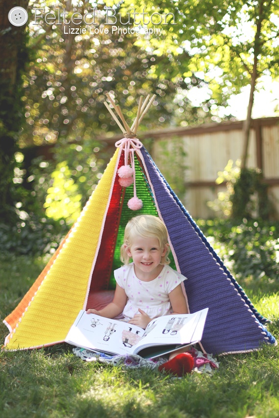 Toddler Teepee Crochet Pattern by Susan Carlson of Felted Button (Colorful Crochet Patterns)