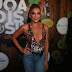 Juliana Paes chega à feijoada da Grande Rio