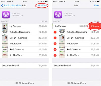 Come guadagnare spazio memoria su iPhone: TUTORIAL
